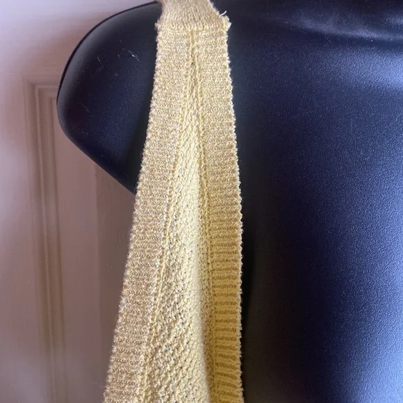 Free People Beach NWT Deep Vneck Tie Strap Back Cotton Blend Knit Coverup Top - Picture 5 of 11